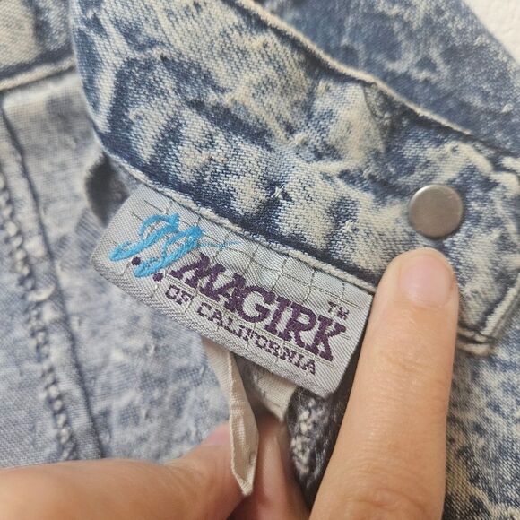 Vintage Jj Magirk Jean Skirt Size 5 100% Cotton - Picture 4 of 6